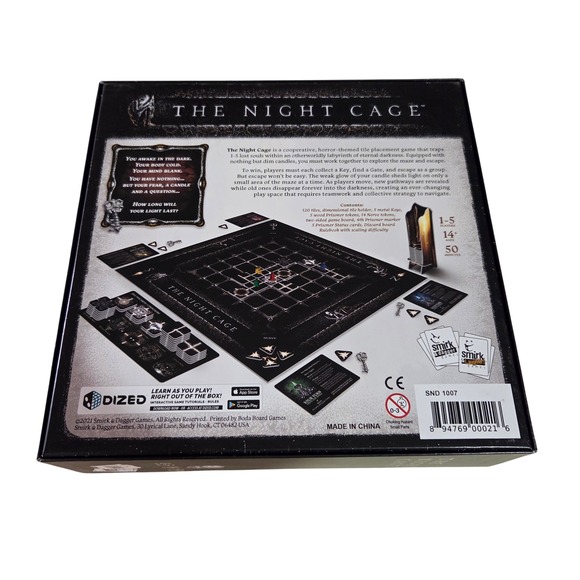 The Night Cage Board Game Smirk & Dagger Games Horror Tile Placement - Picture 5 of 6